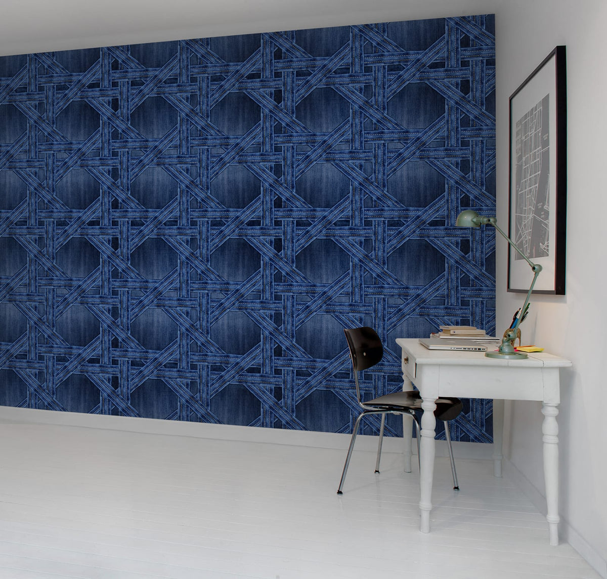 Tapetti Denim Trellis