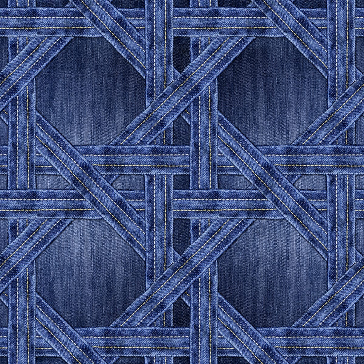 Tapetti Denim Trellis