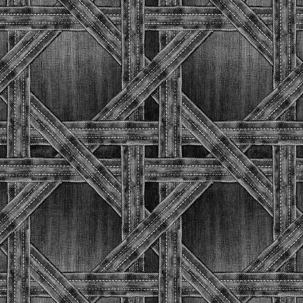 Tapetti Denim Trellis, Black