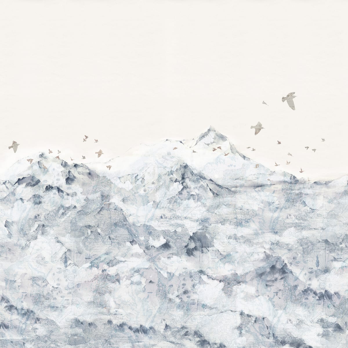 Tapetti Paper Mountains, Blue
