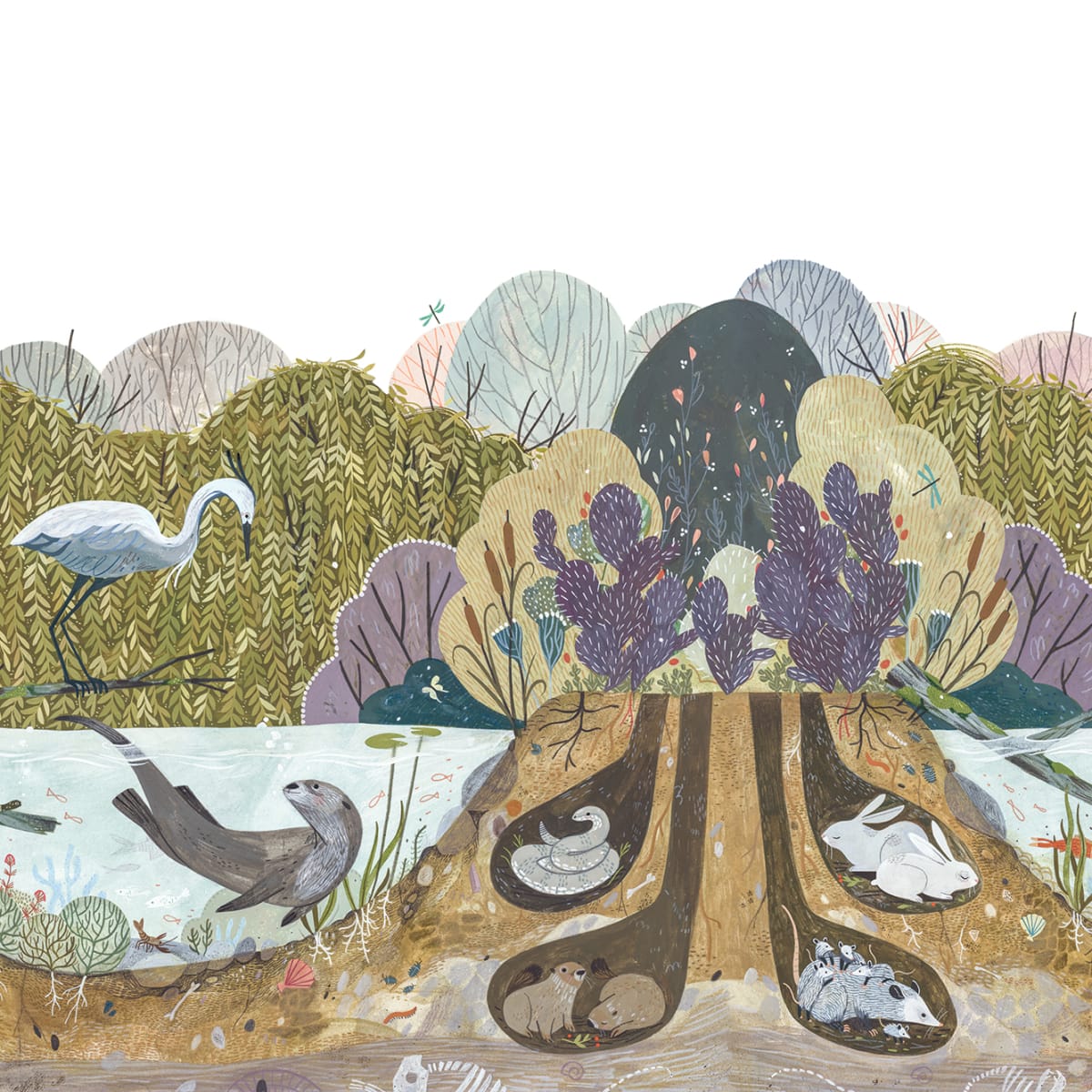 Tapetti Wild Willows