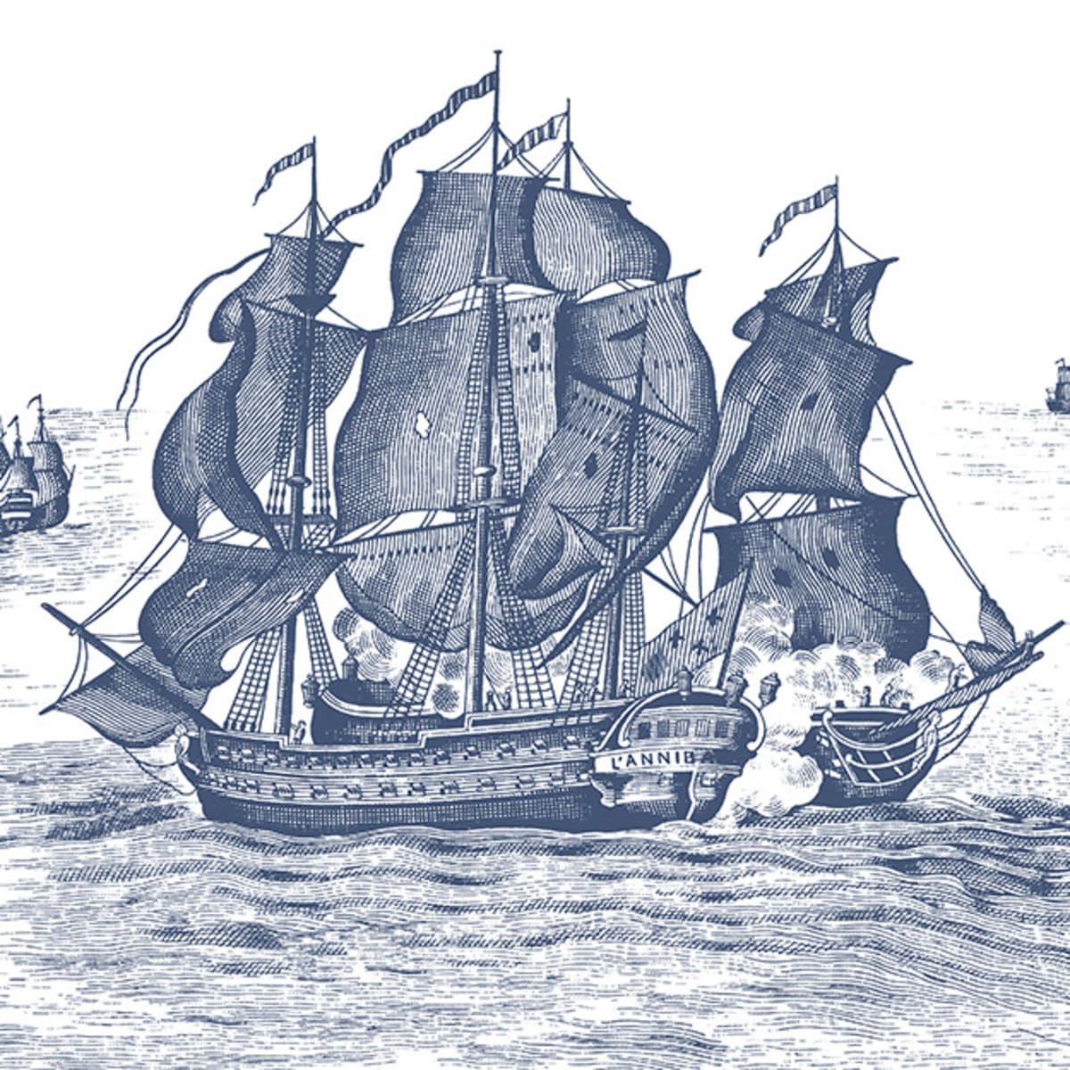 Tapetti High Seas, Henderson Blue