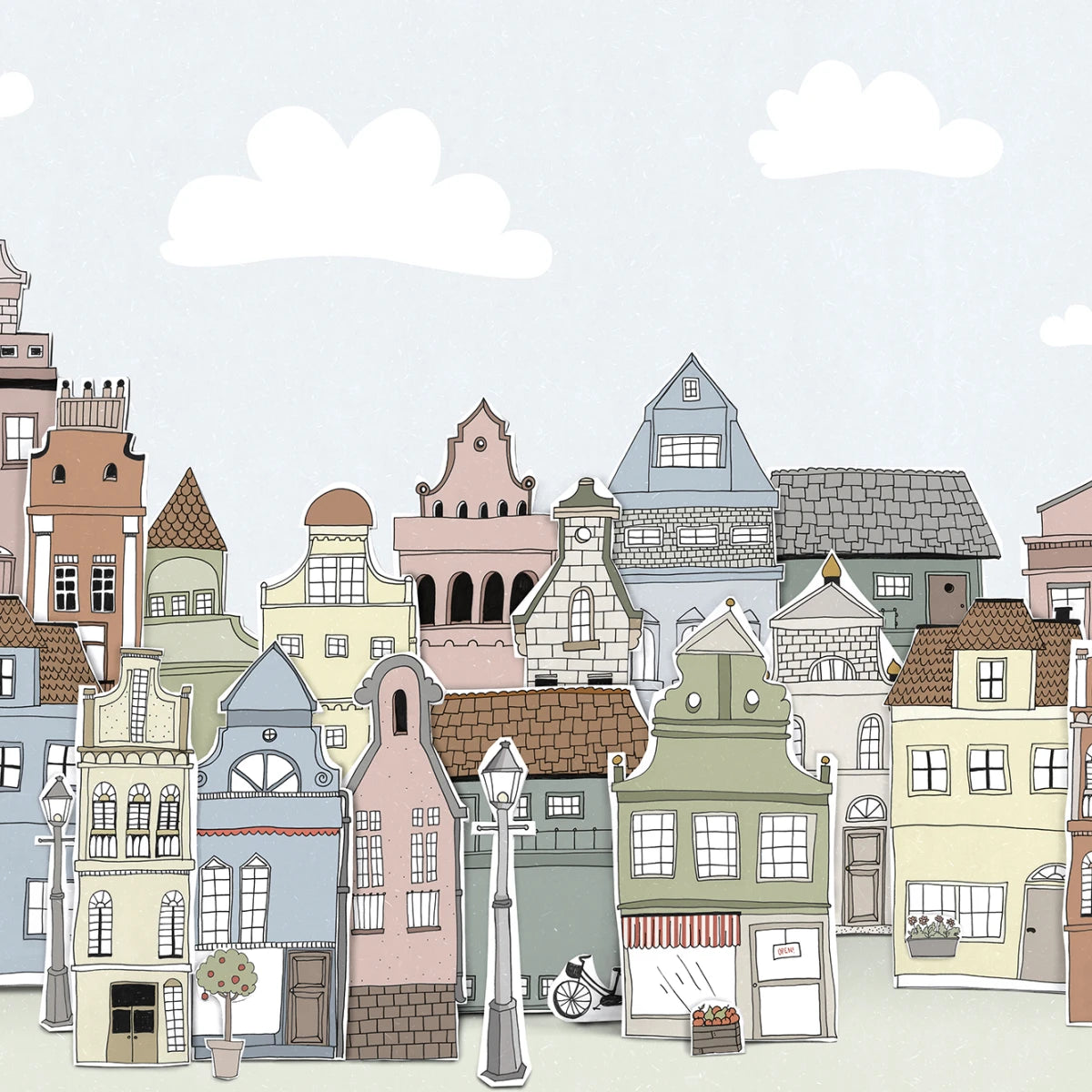 Tapetti London Houses, Summer
