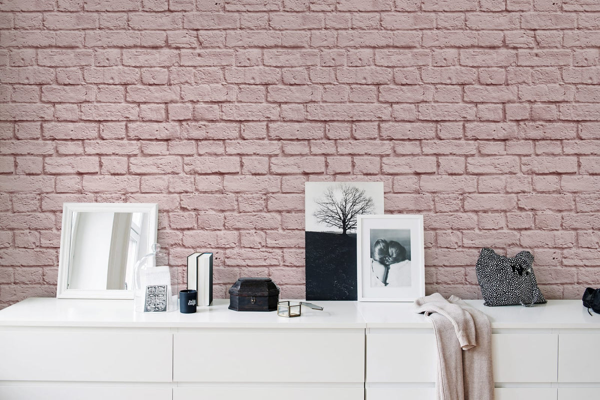 Tapetti Soft Bricks, Pink