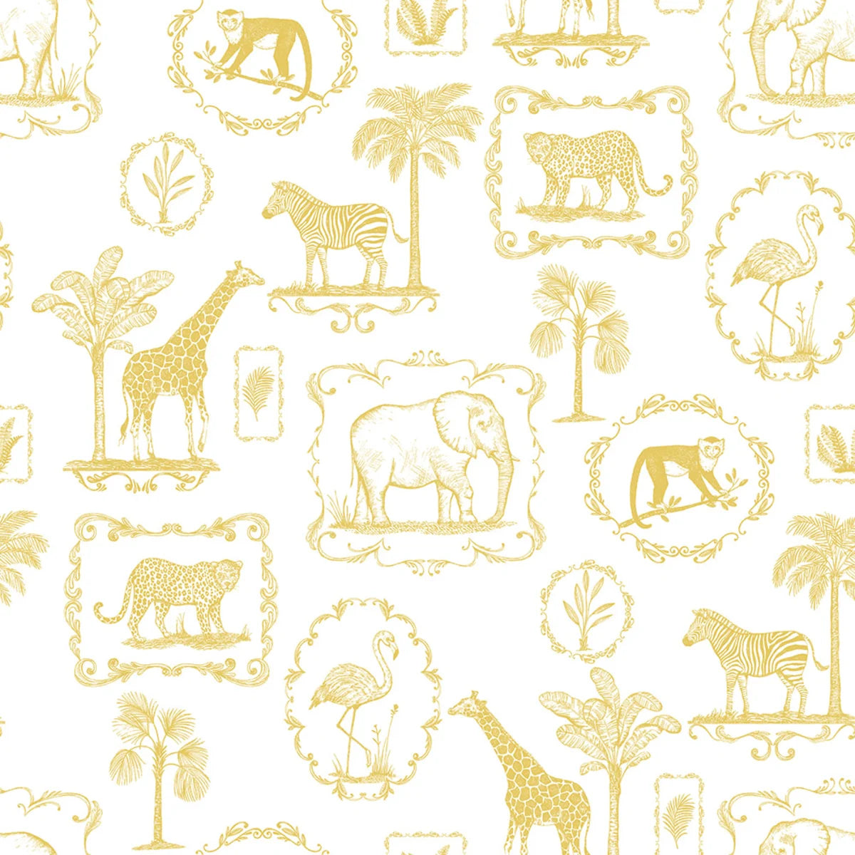 Tapetti Animal Party, Yellow