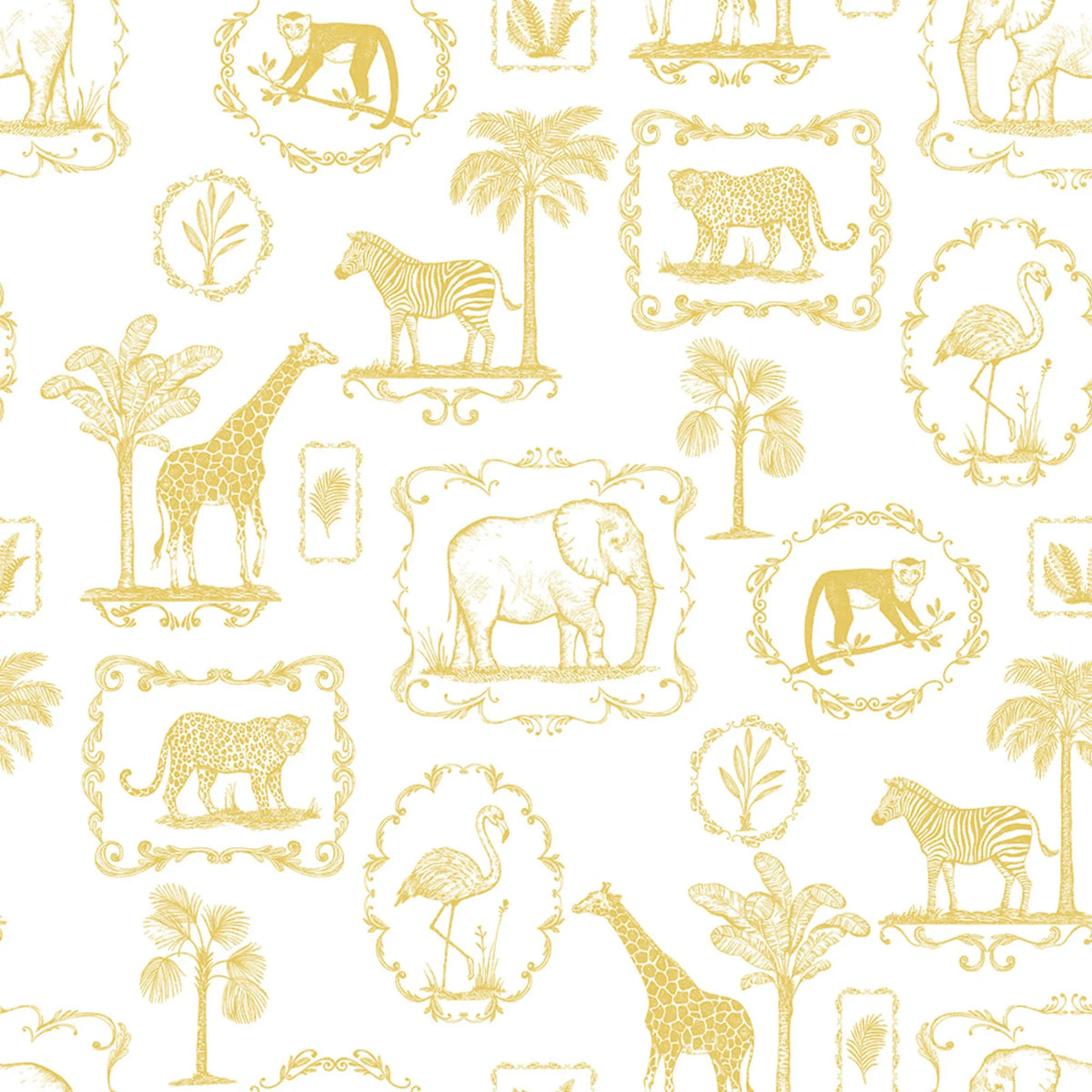 Tapetti Animal Party, Yellow