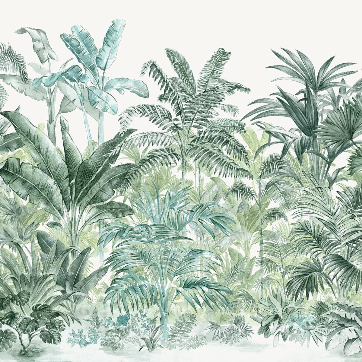Tapetti Pride Palms, Emerald