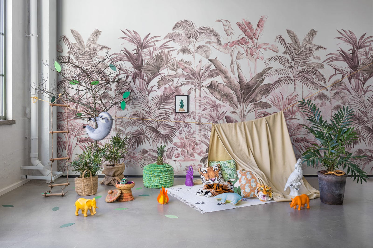 Tapetti Pride Palms, Plum