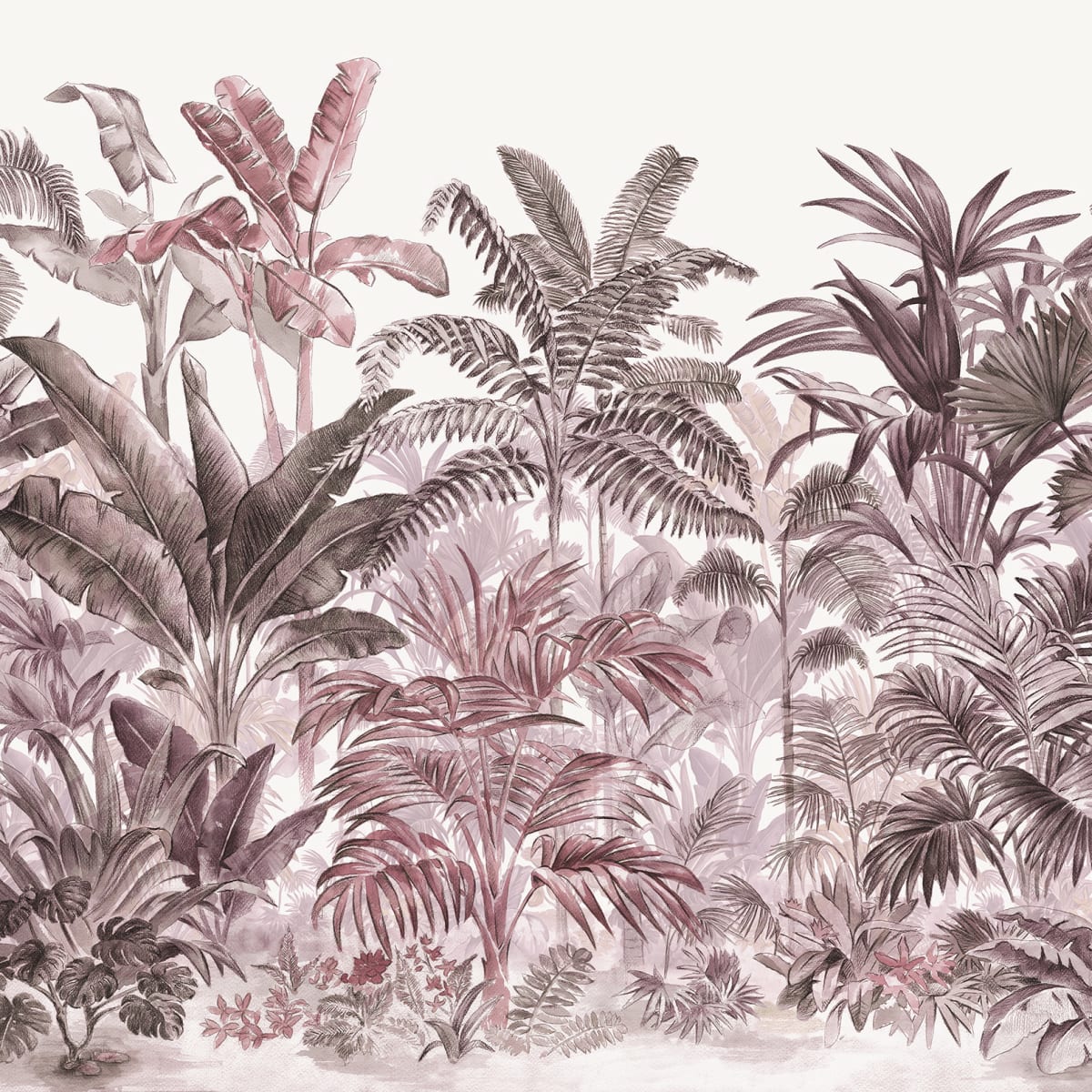Tapetti Pride Palms, Plum