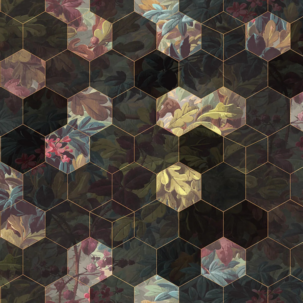 Tapetti Vinum Hexagon