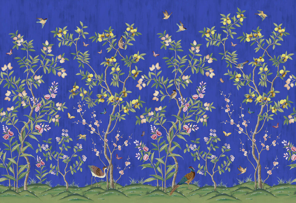 Tapetti Chinoiserie Chic, Cobalt