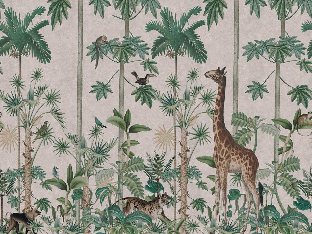 Tapetti Giraffes Stroll, Pastel Pink