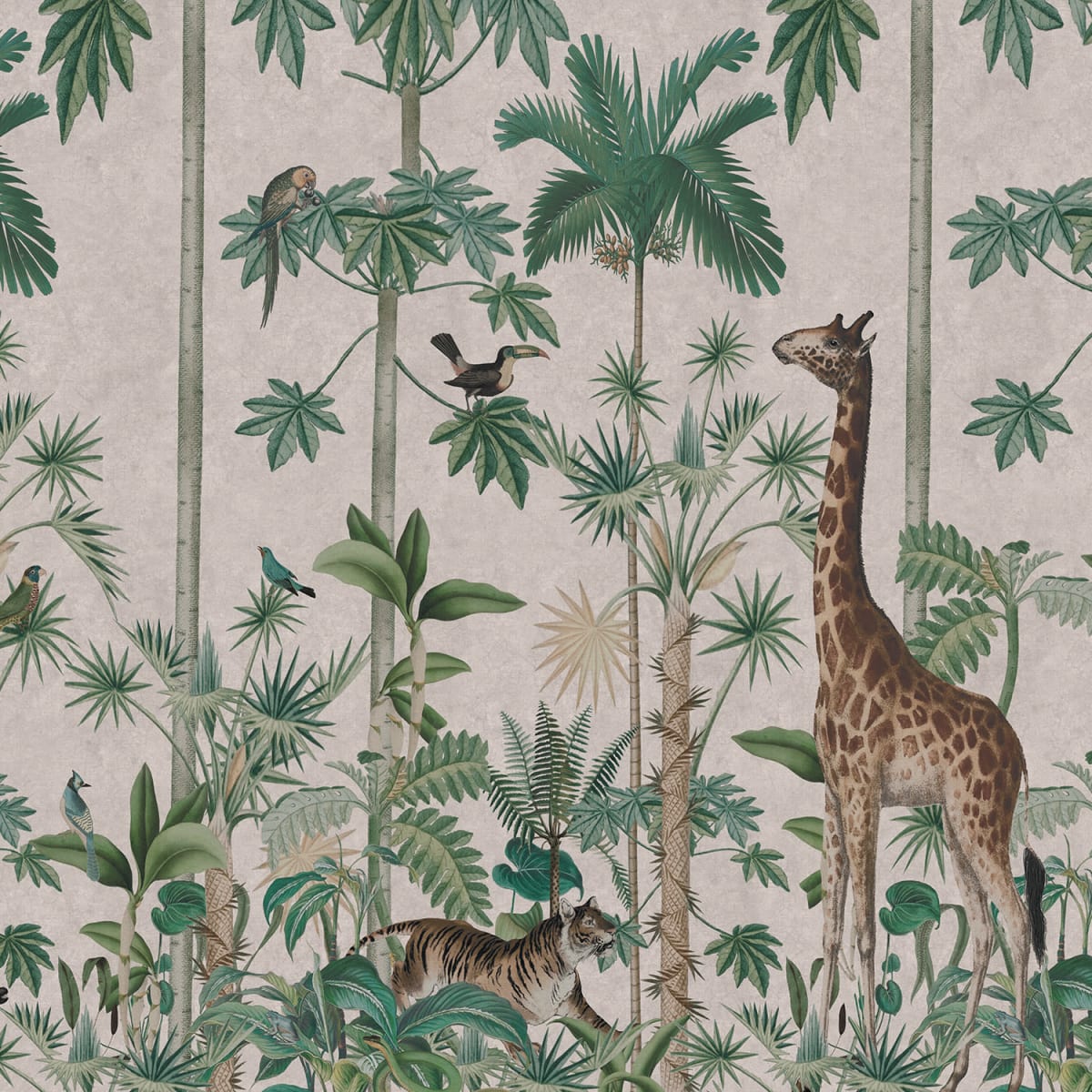 Tapetti Giraffes Stroll, Pastel Pink