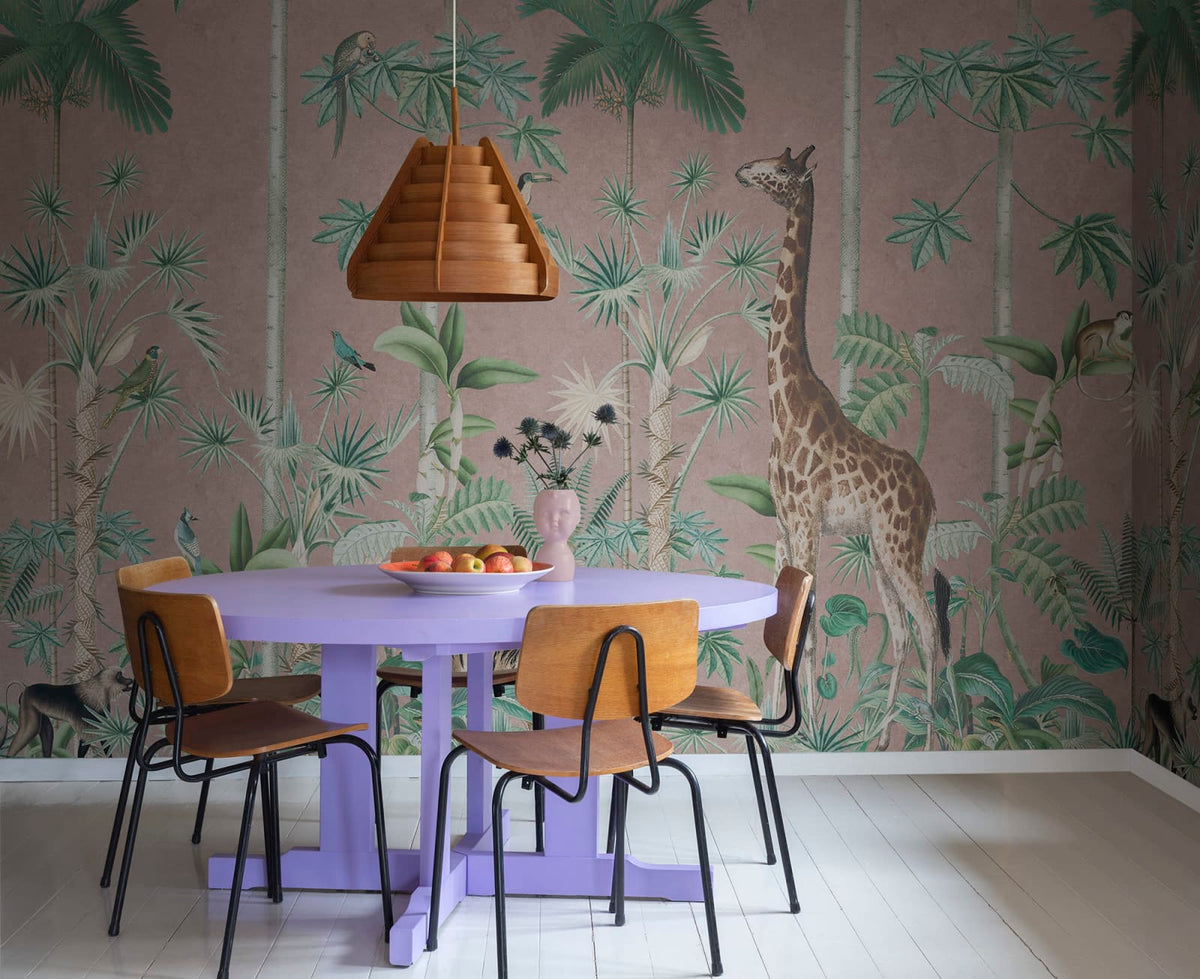 Tapetti Giraffes Stroll, Pink