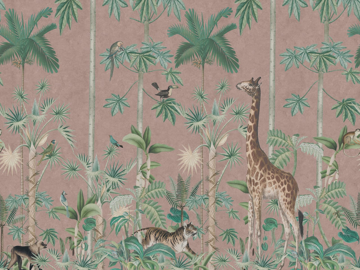 Tapetti Giraffes Stroll, Pink