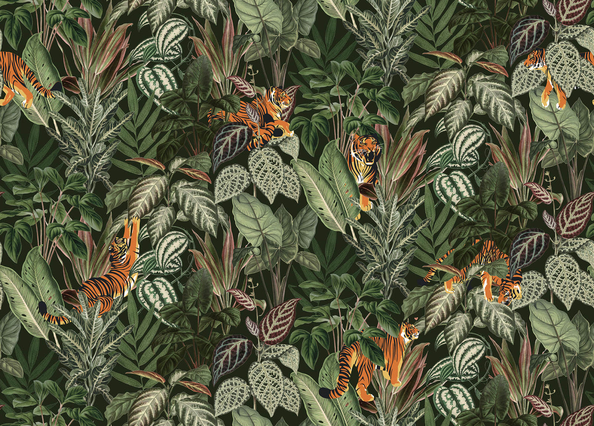 Tapetti Mischievous Tigers, Lush