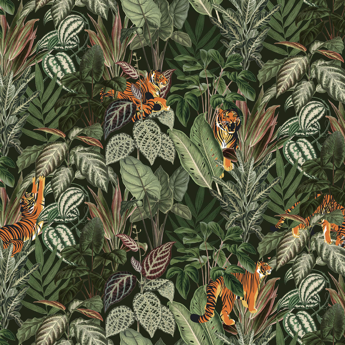 Tapetti Mischievous Tigers, Lush