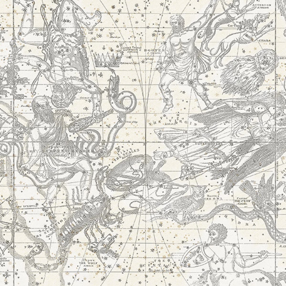 Tapetti Star Map, White