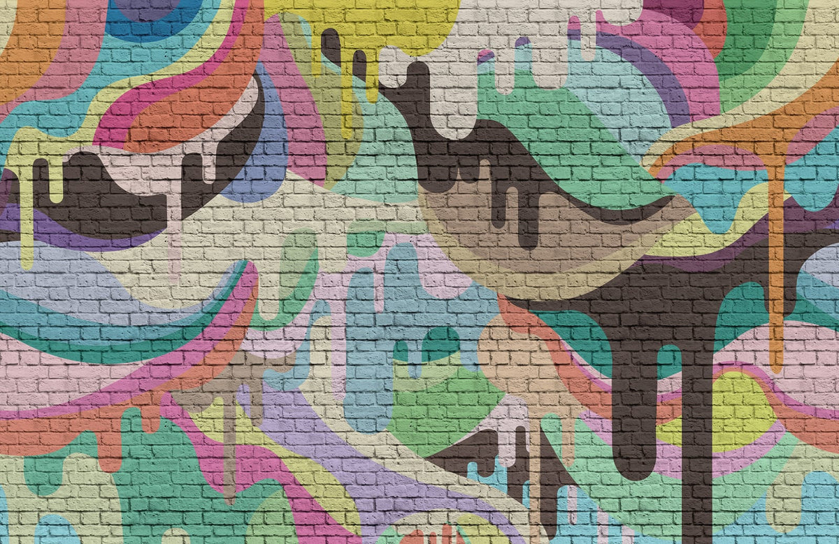 Tapetti Dripping Rainbow