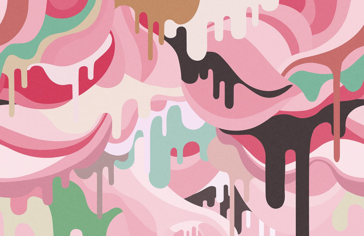 Tapetti Dripping Rainbow, Marshmallow