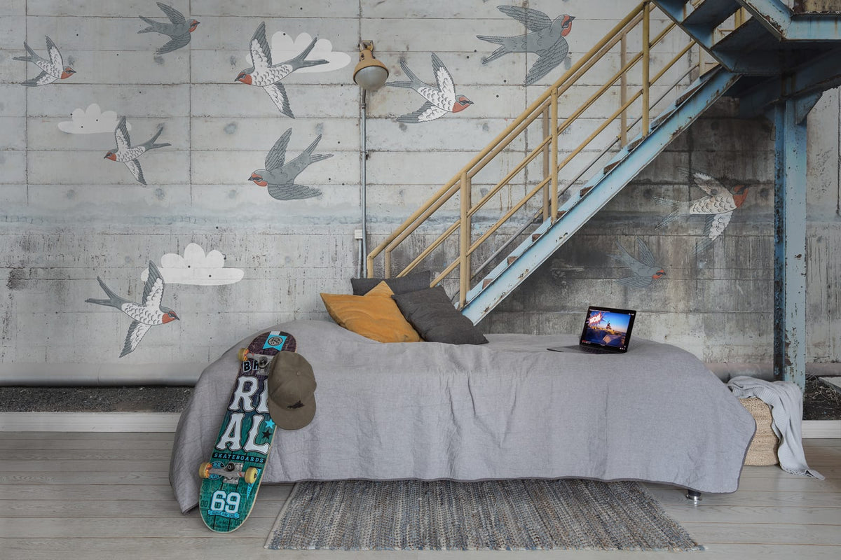 Tapetti Stairway Graffiti, Swallow