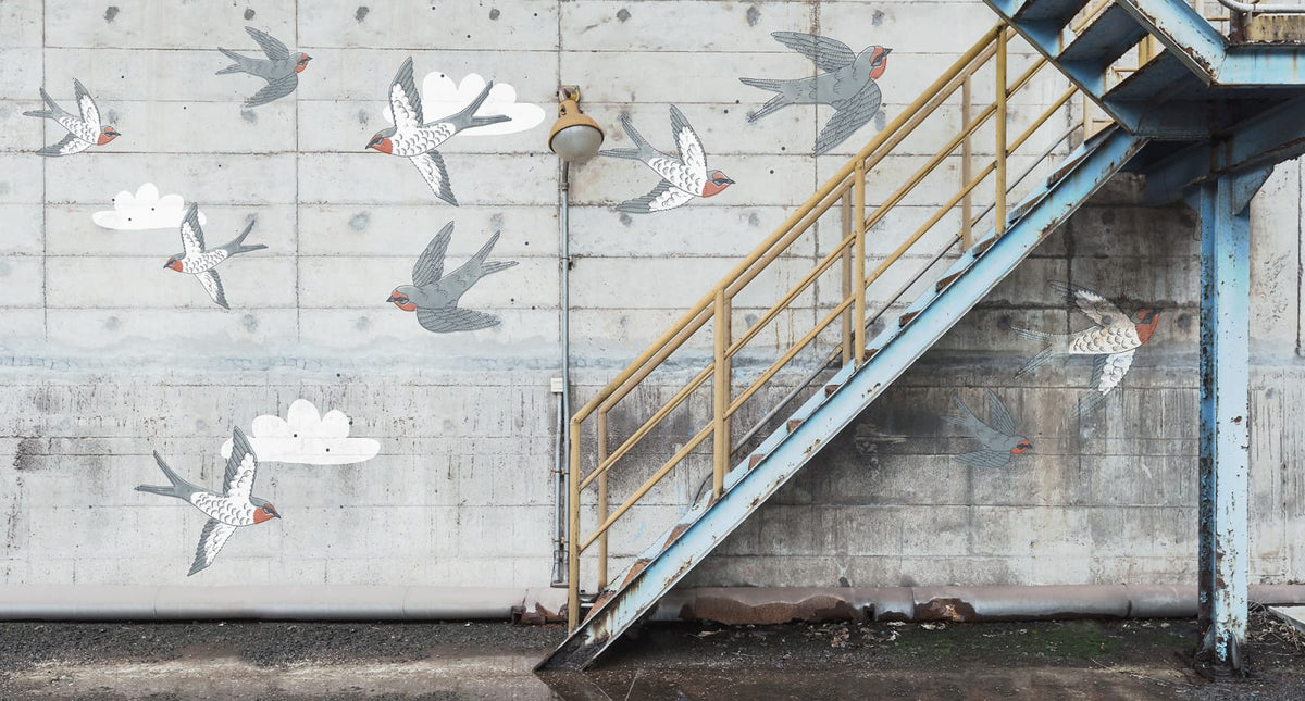Tapetti Stairway Graffiti, Swallow