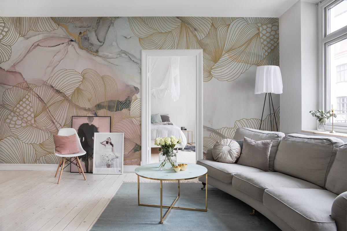 Tapetti Opulence, Pink Marble