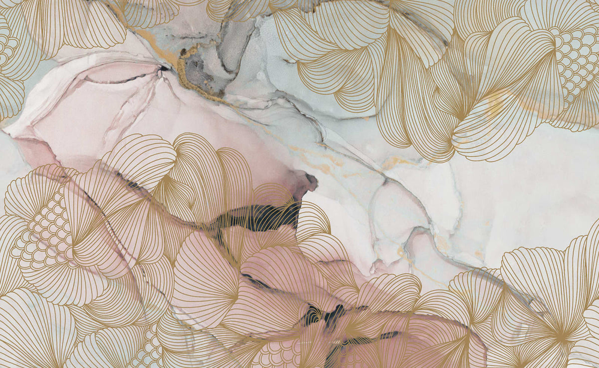 Tapetti Opulence, Pink Marble