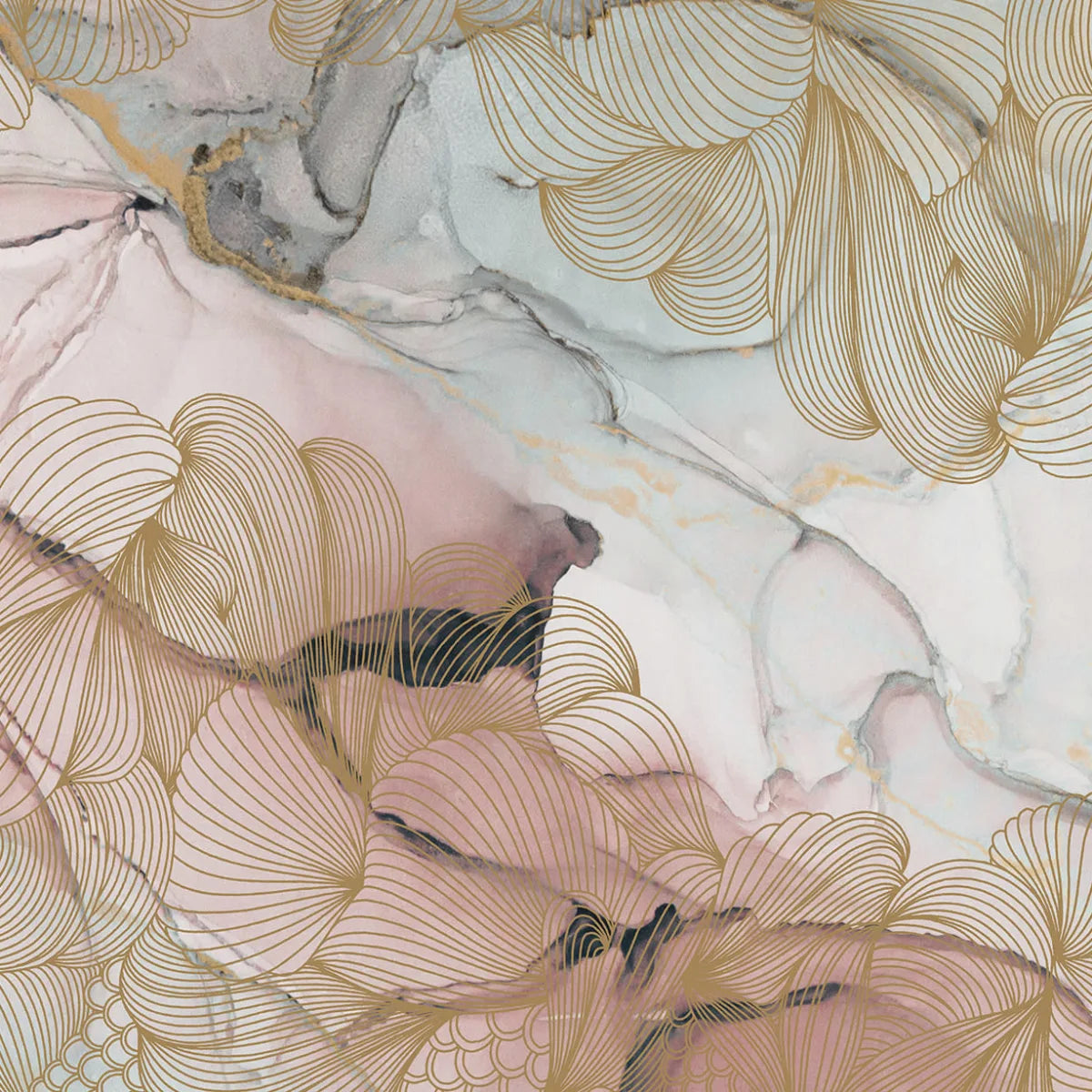 Tapetti Opulence, Pink Marble