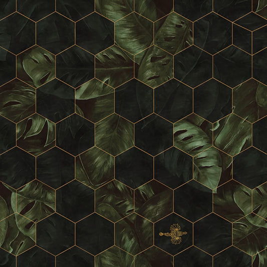 Tapetti Hexagon Leaves