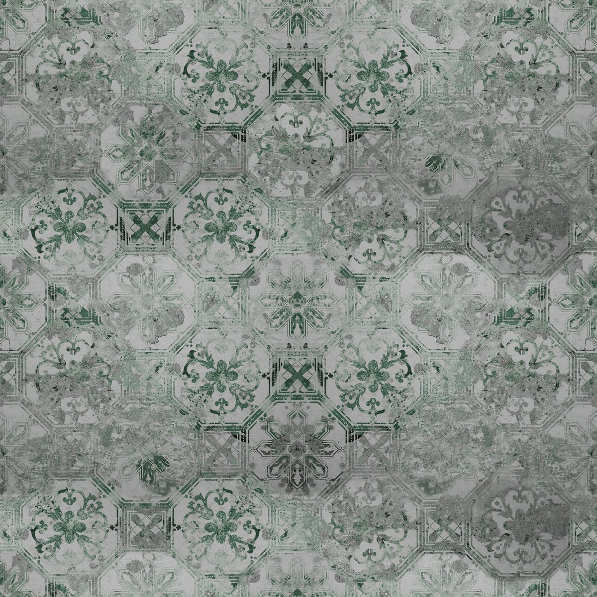 Tapetti Oriental Tiles, Sage
