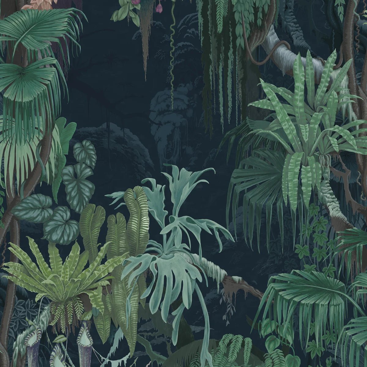 Tapetti Madagascar, Teal