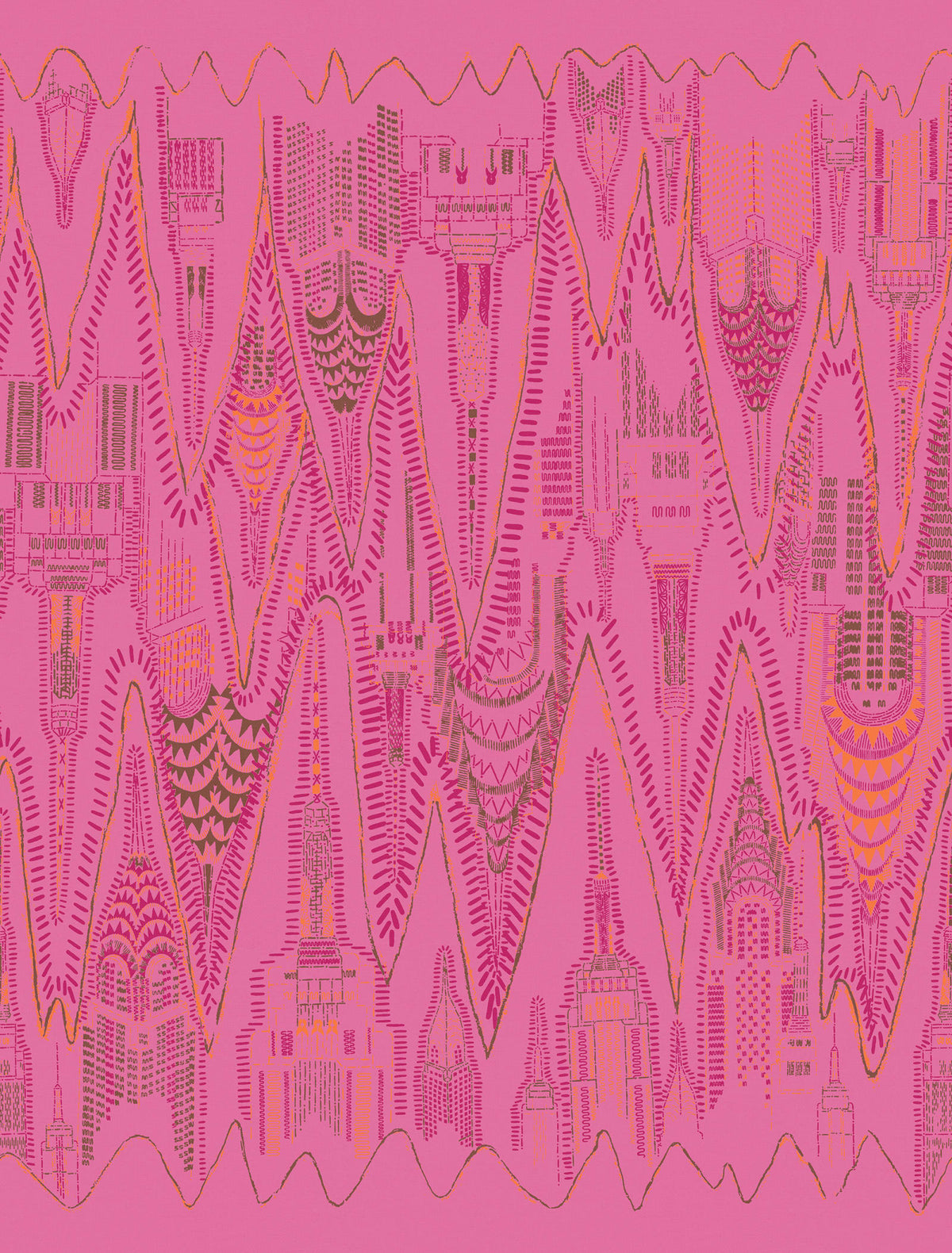 Tapetti Manhattan, Hot Pink