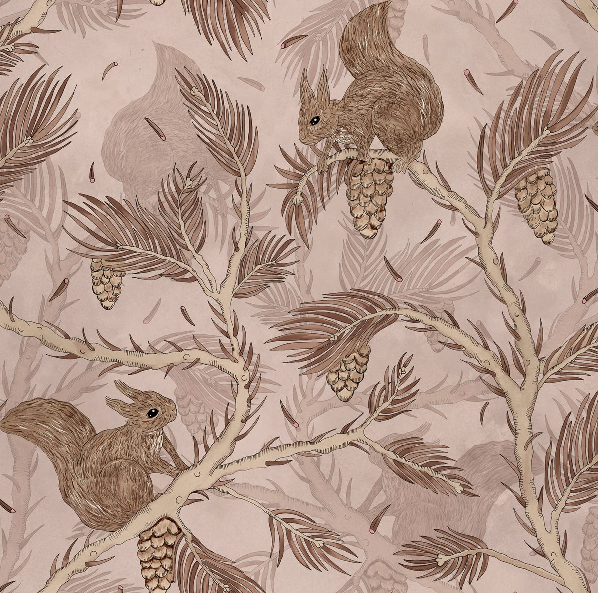 Tapetti Squirrel Mountain, Pink