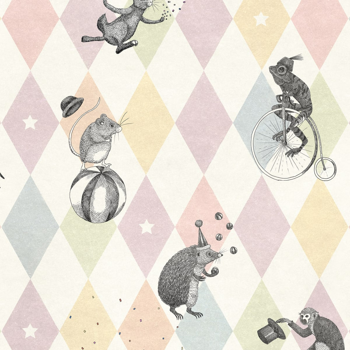 Tapetti Circus Corner Pastel