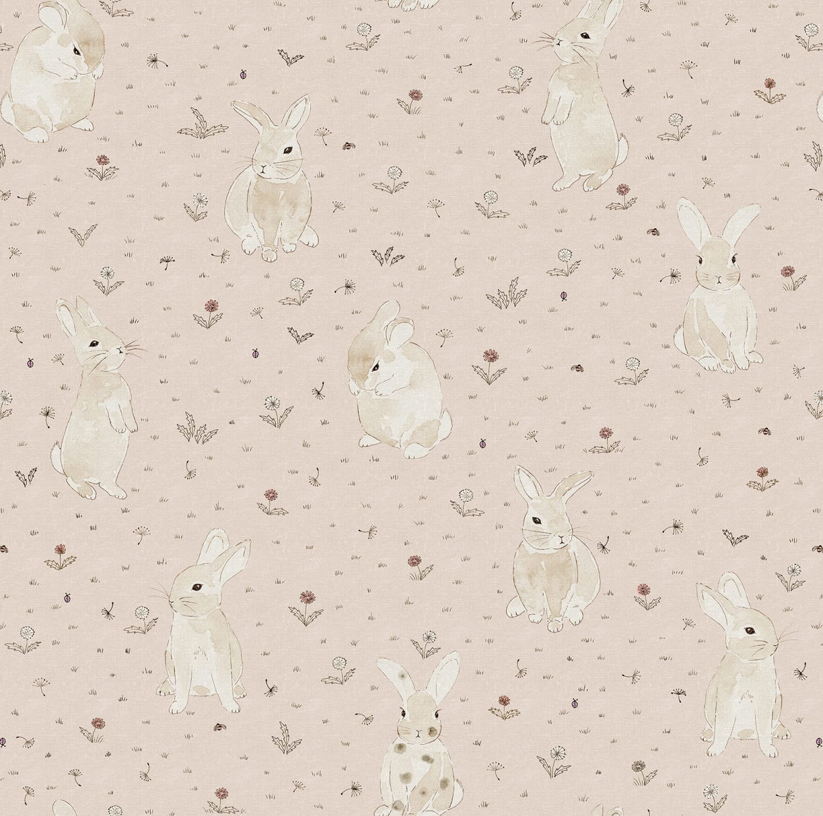 Tapetti Bunny Field, Pink