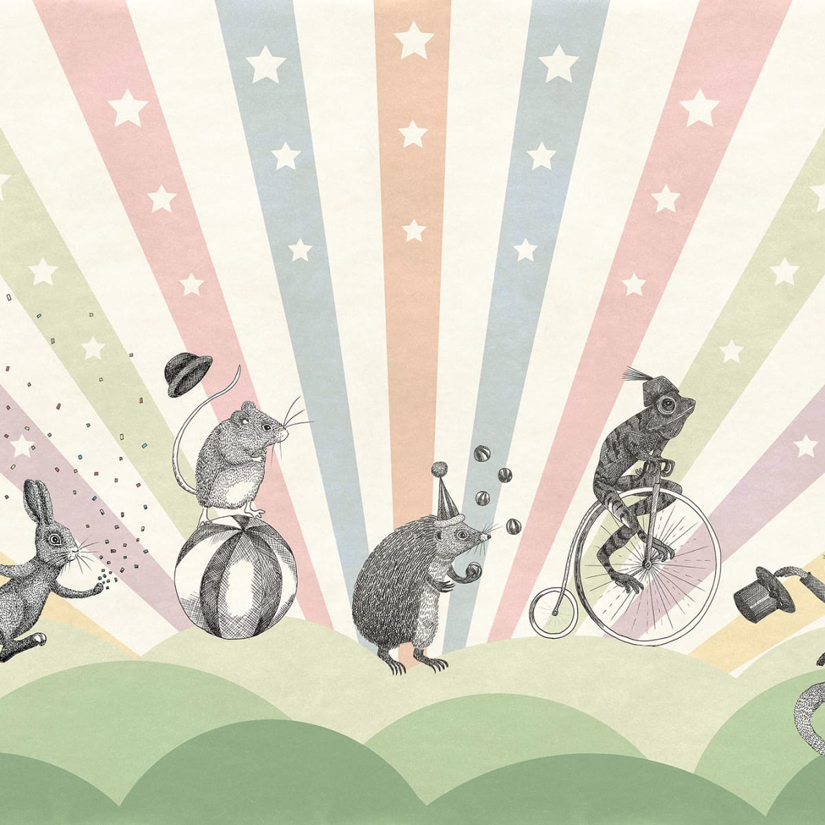 Tapetti Circus Pastel