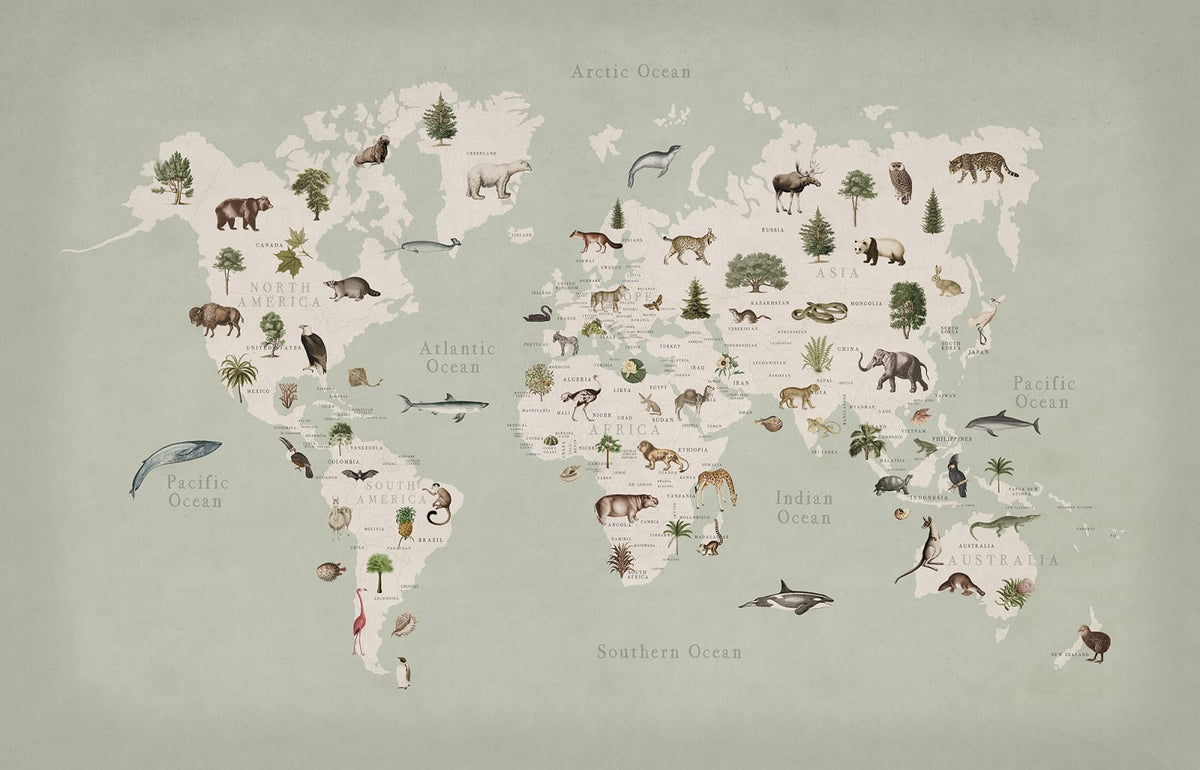 Tapetti Animal World, Mint