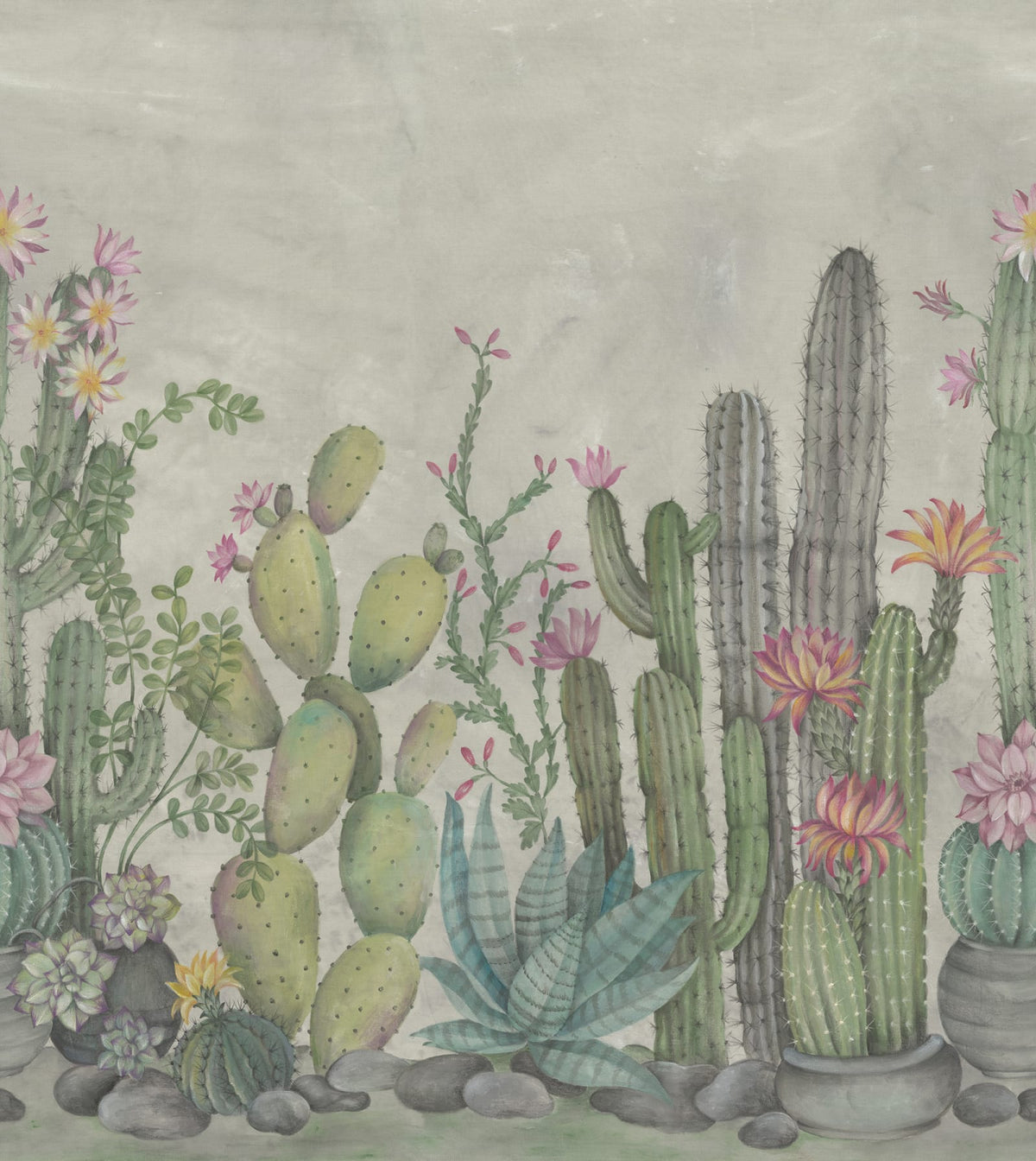 Tapetti Playfull Cactus, Summer