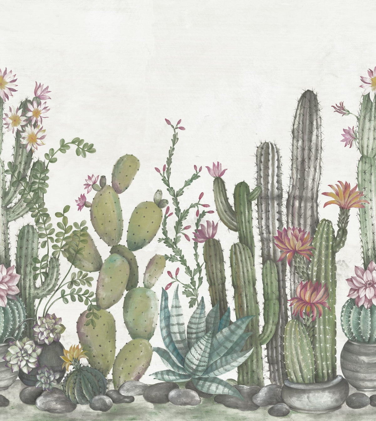 Tapetti Playfull Cactus, Ivory