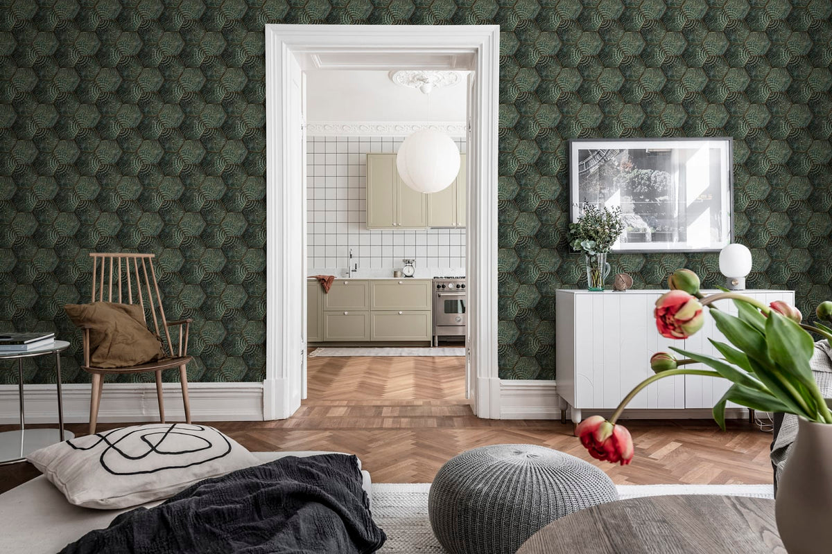 Tapetti Hexagon Tiles Emerald