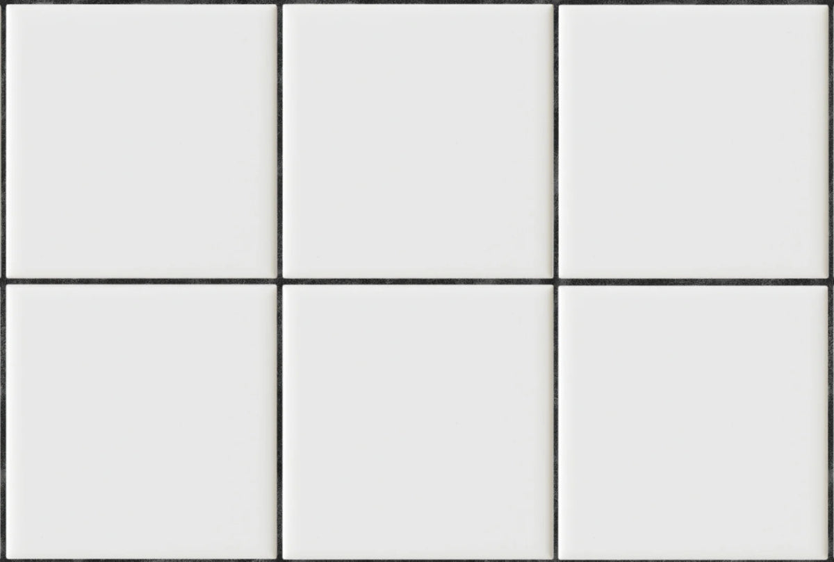 Tapetti Square Tiles, Clean White