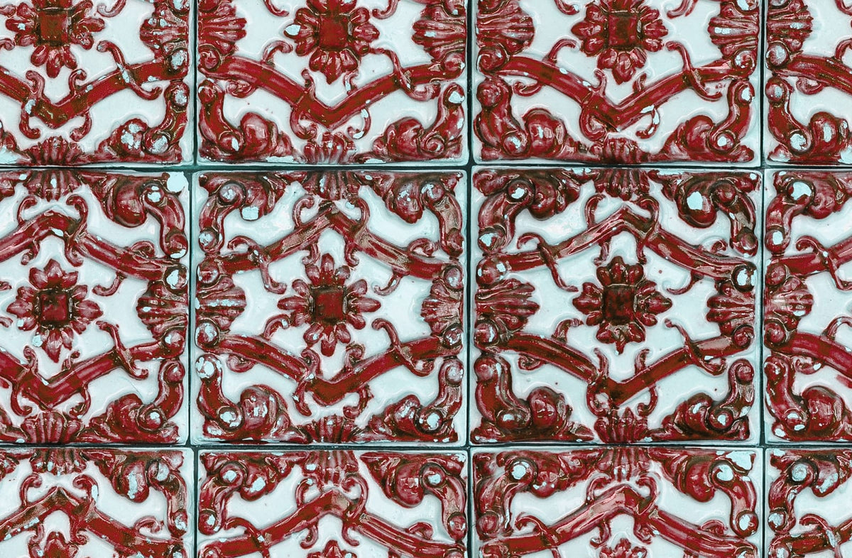 Tapetti Artisan Tiles, Indian Red