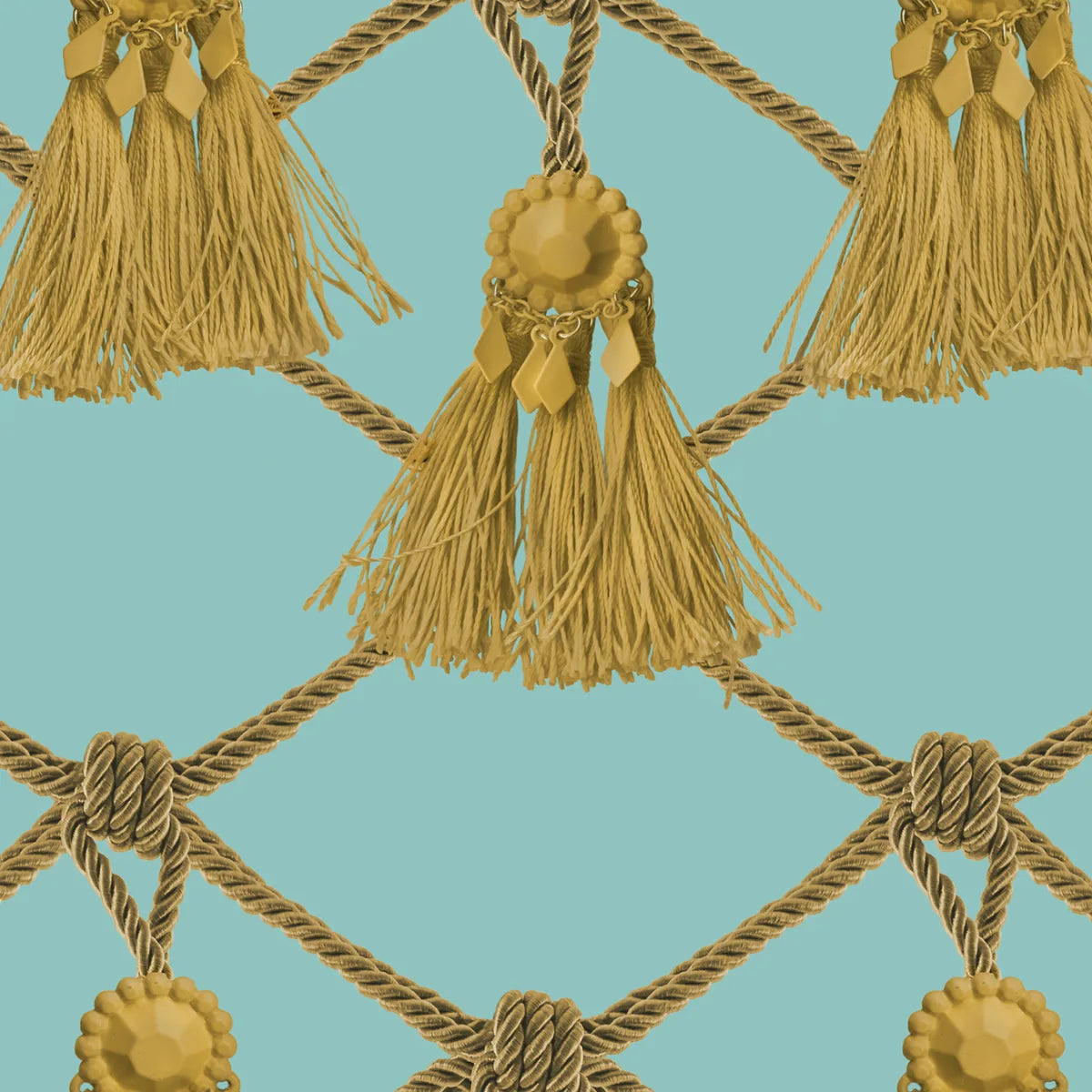 Tapetti Tassels, Soft Turquoise