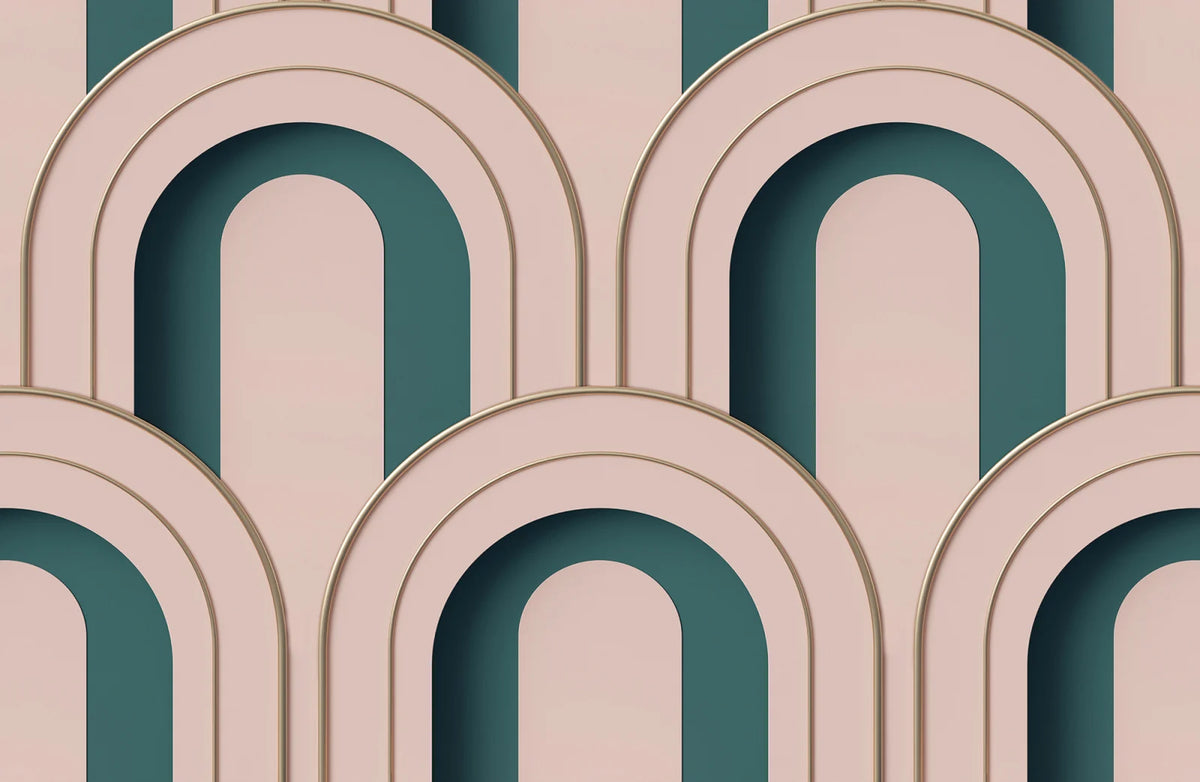 Tapetti Arch Deco Bijou, Rebel Pink