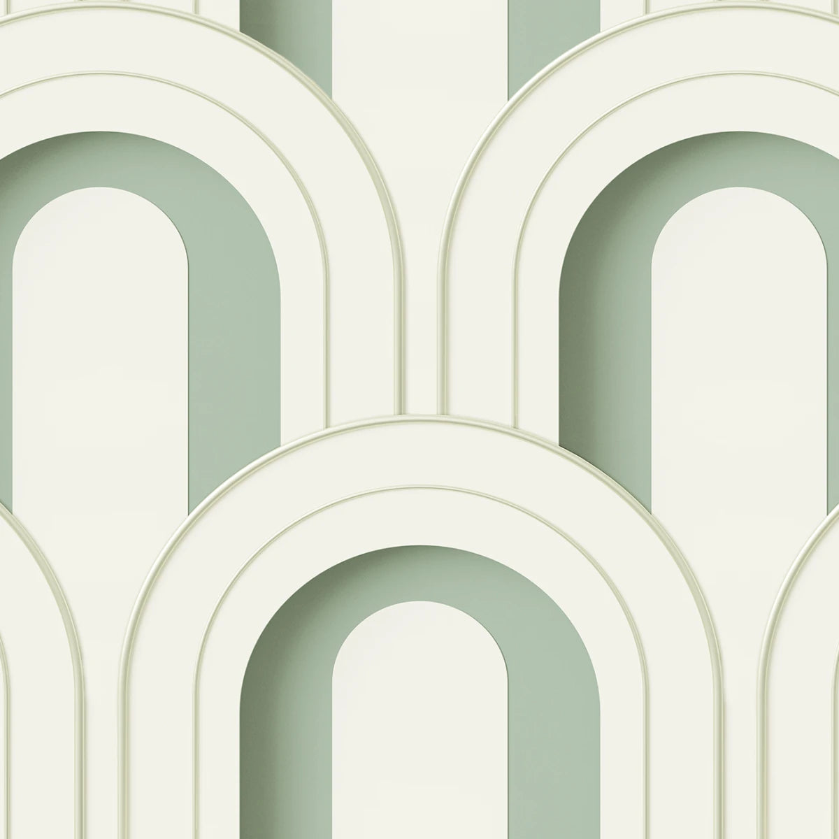 Tapetti Arch Deco Bijou, Soft Green