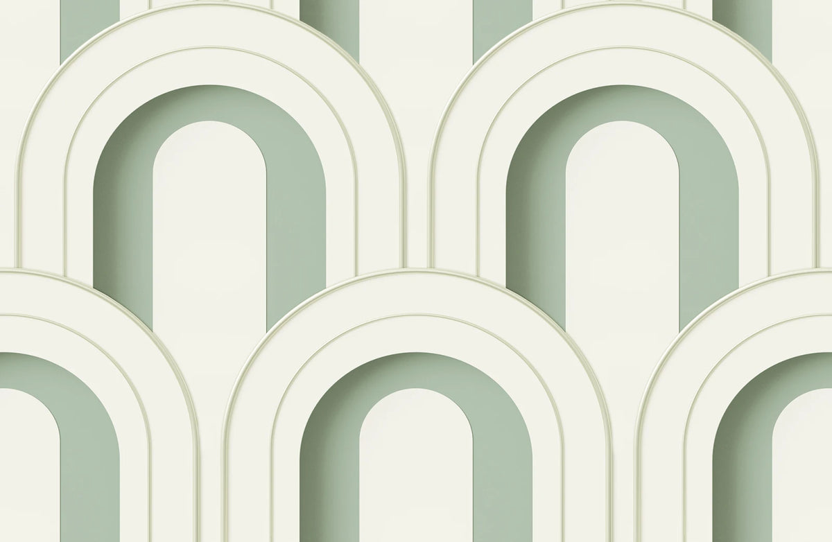 Tapetti Arch Deco Bijou, Soft Green