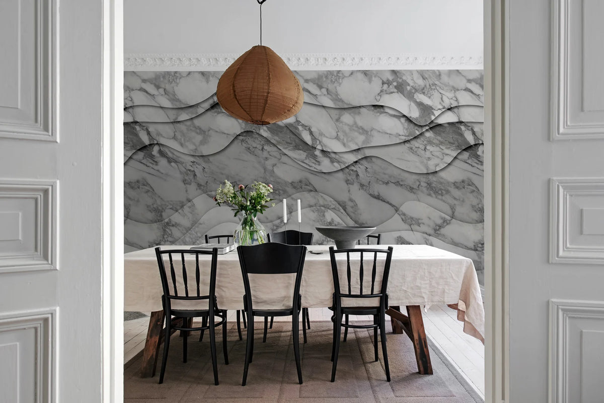 Tapetti 3D Wave, Marble