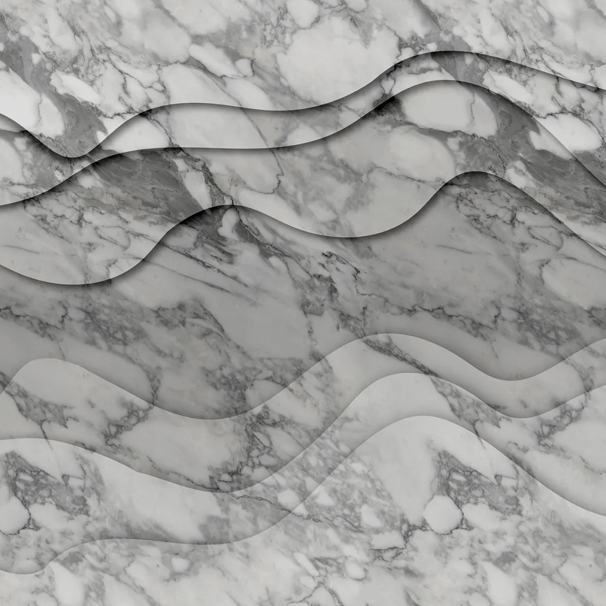 Tapetti 3D Wave, Marble