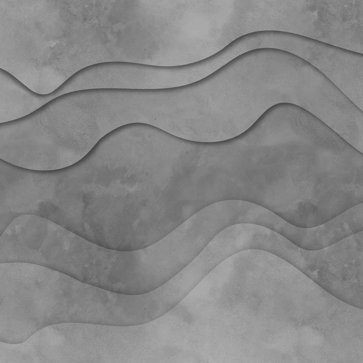 Tapetti 3D Wave, Gray